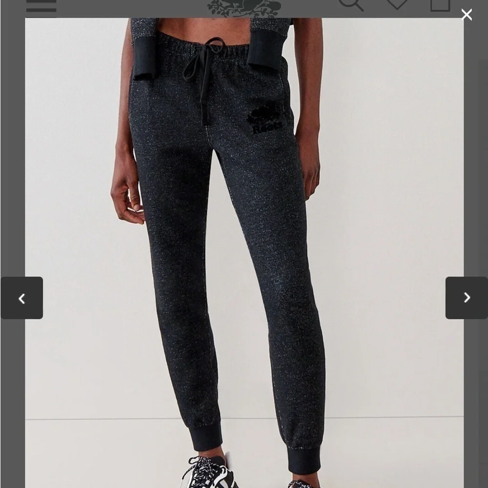 Roots Black Slim Cuff Sweatpant size XS - Picture 4 of 10